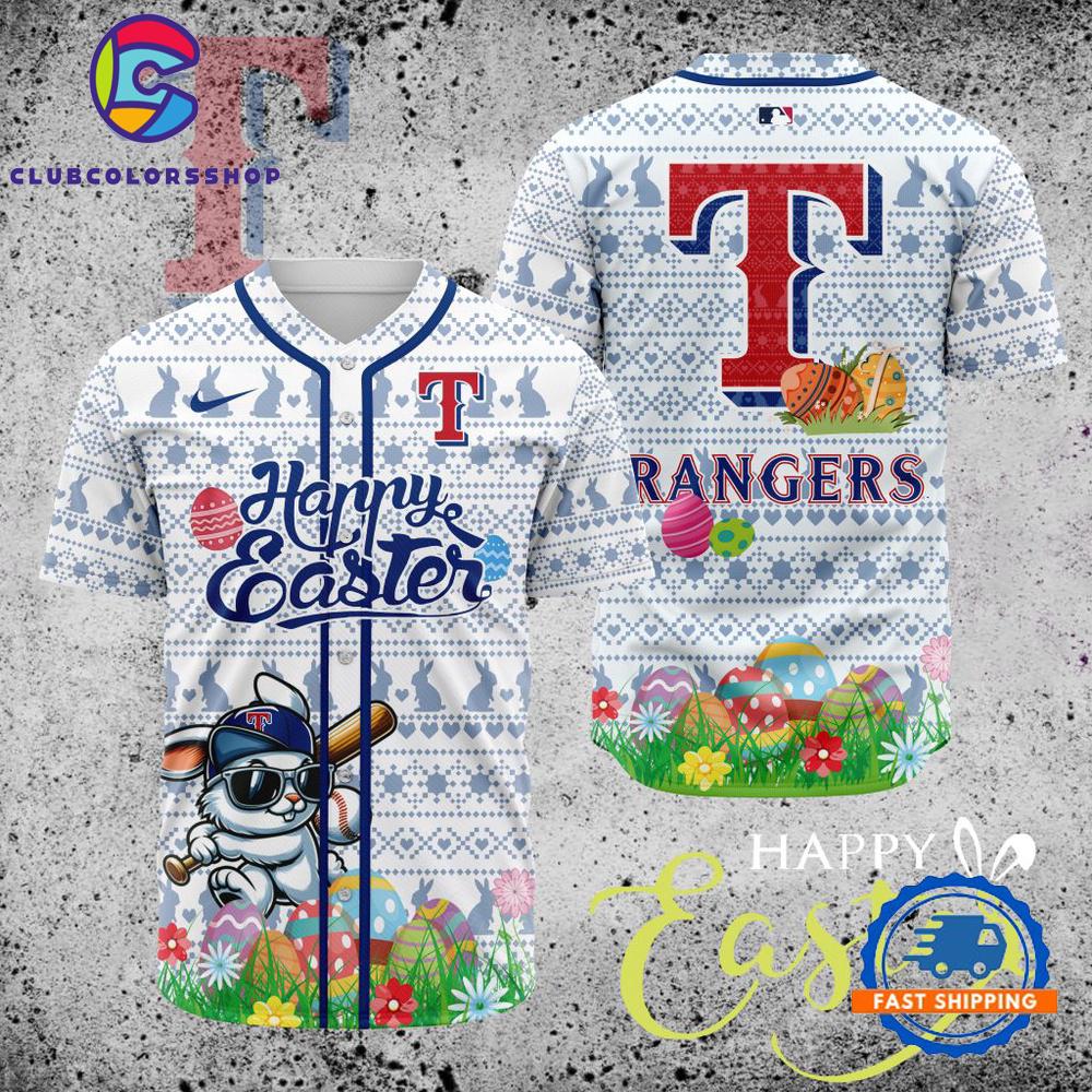 MLB Texas Rangers Happy Easter Baseball Jersey