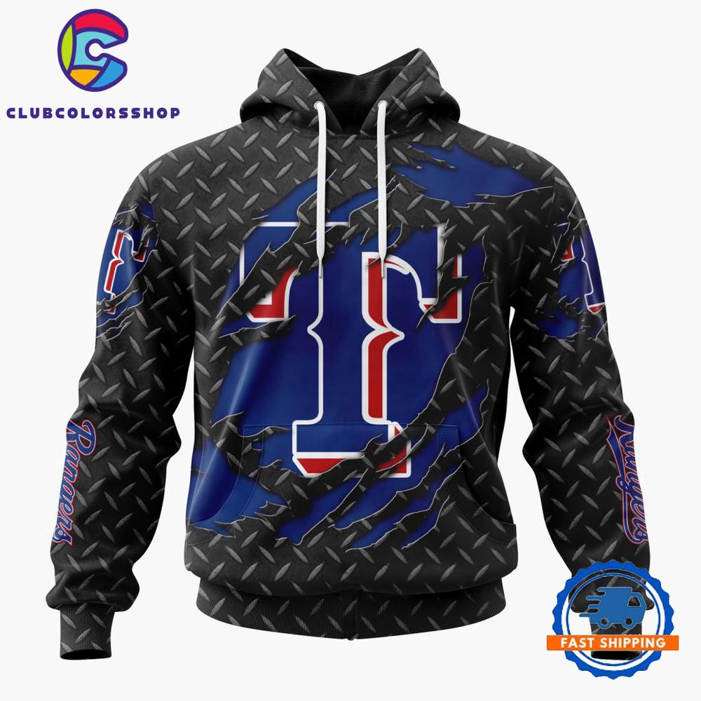 MLB Texas Rangers Special Black Metal Design Hoodie, TShirt, Sweatshirt