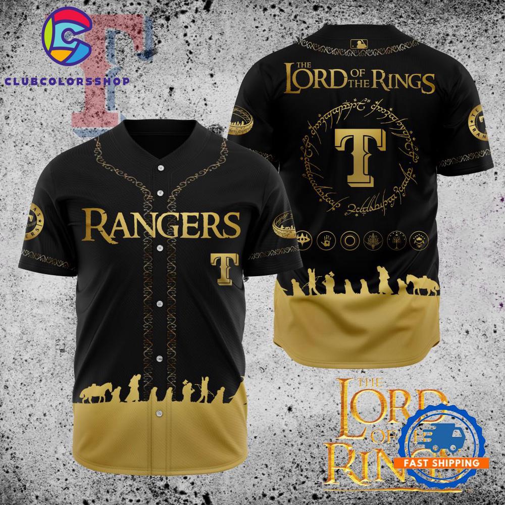 MLB Texas Rangers The Lord Of The Rings Baseball Jersey