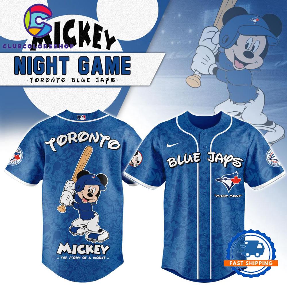 MLB Toronto Blue Jays Mickey Mouse Baseball Jersey