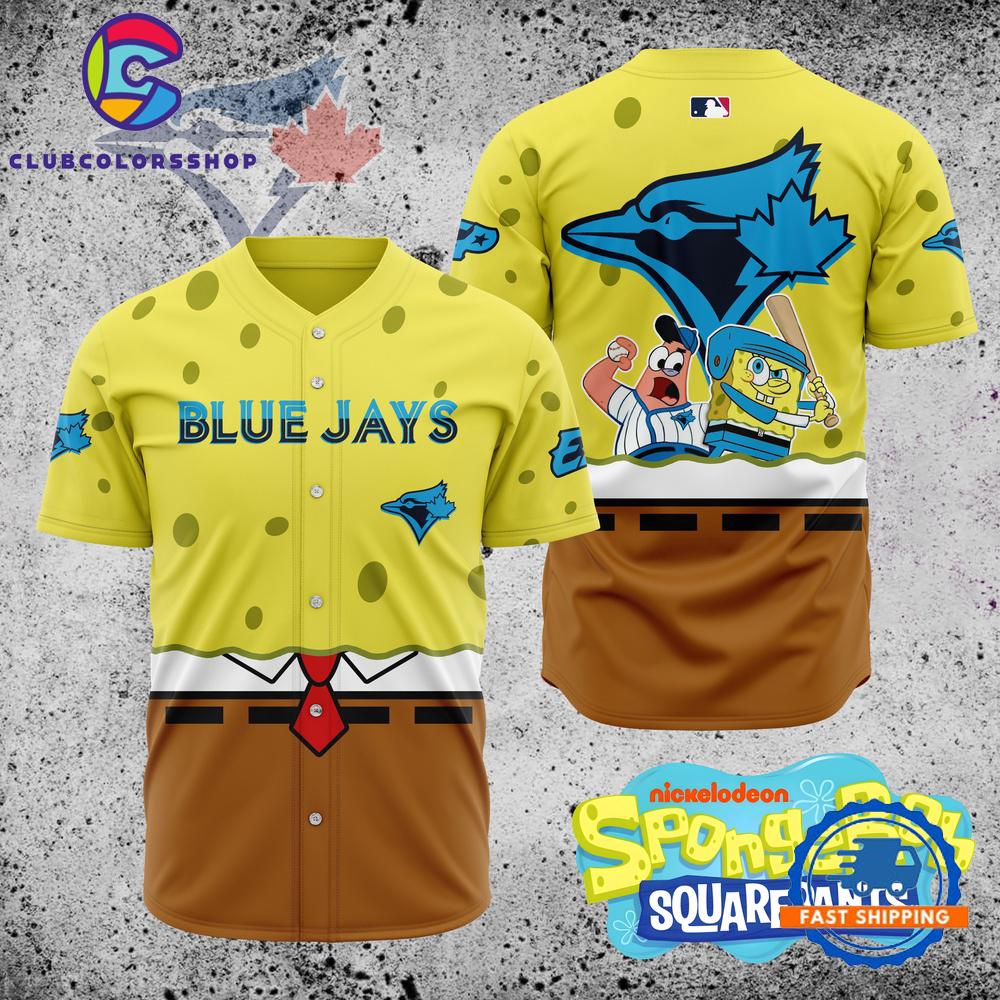 MLB Toronto Blue Jays x SpongeBob SquarePants Baseball Jersey