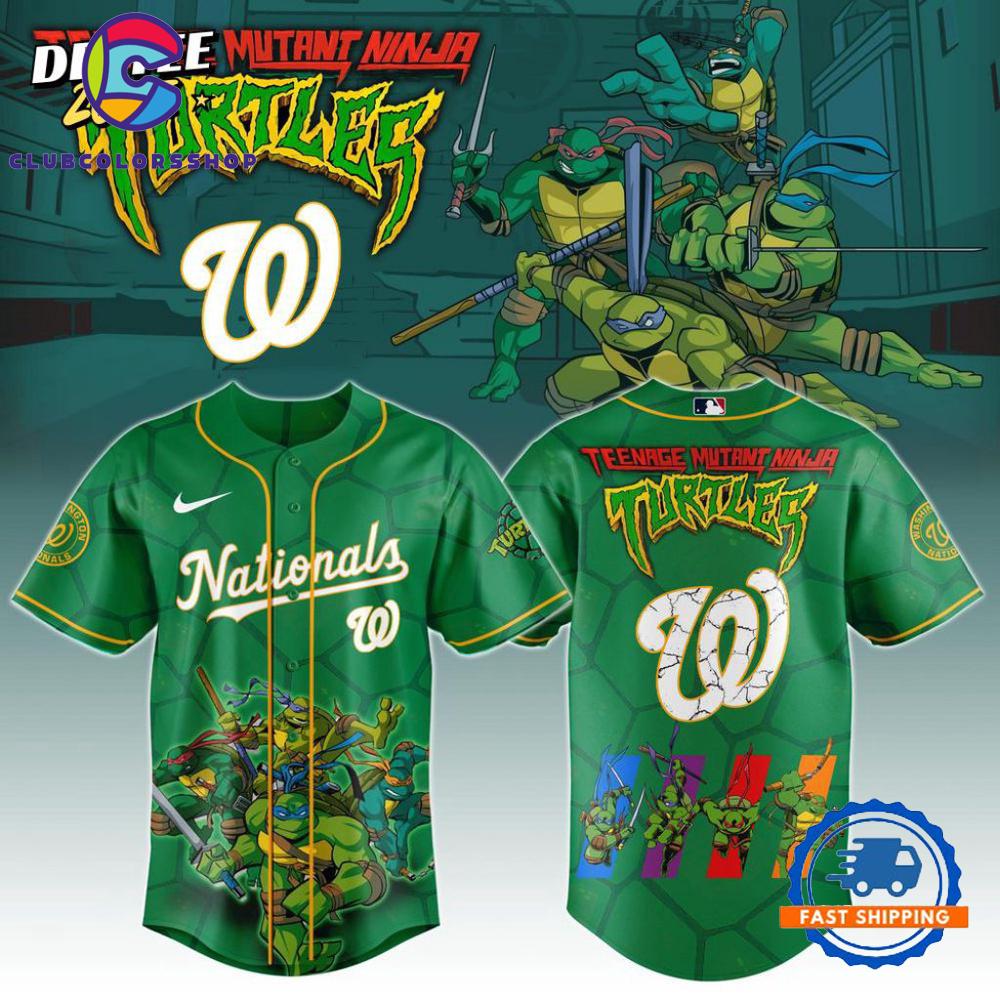 MLB Washington Nationals x Teenage Mutant Ninja Turtles Baseball Jersey
