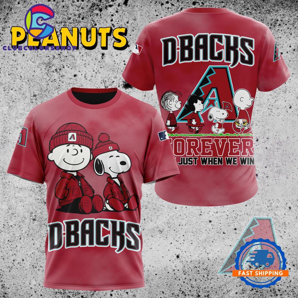 MLB Arizona Diamondbacks Peanuts 75th Anniversary TShirt, Sweatshirt, Hoodie