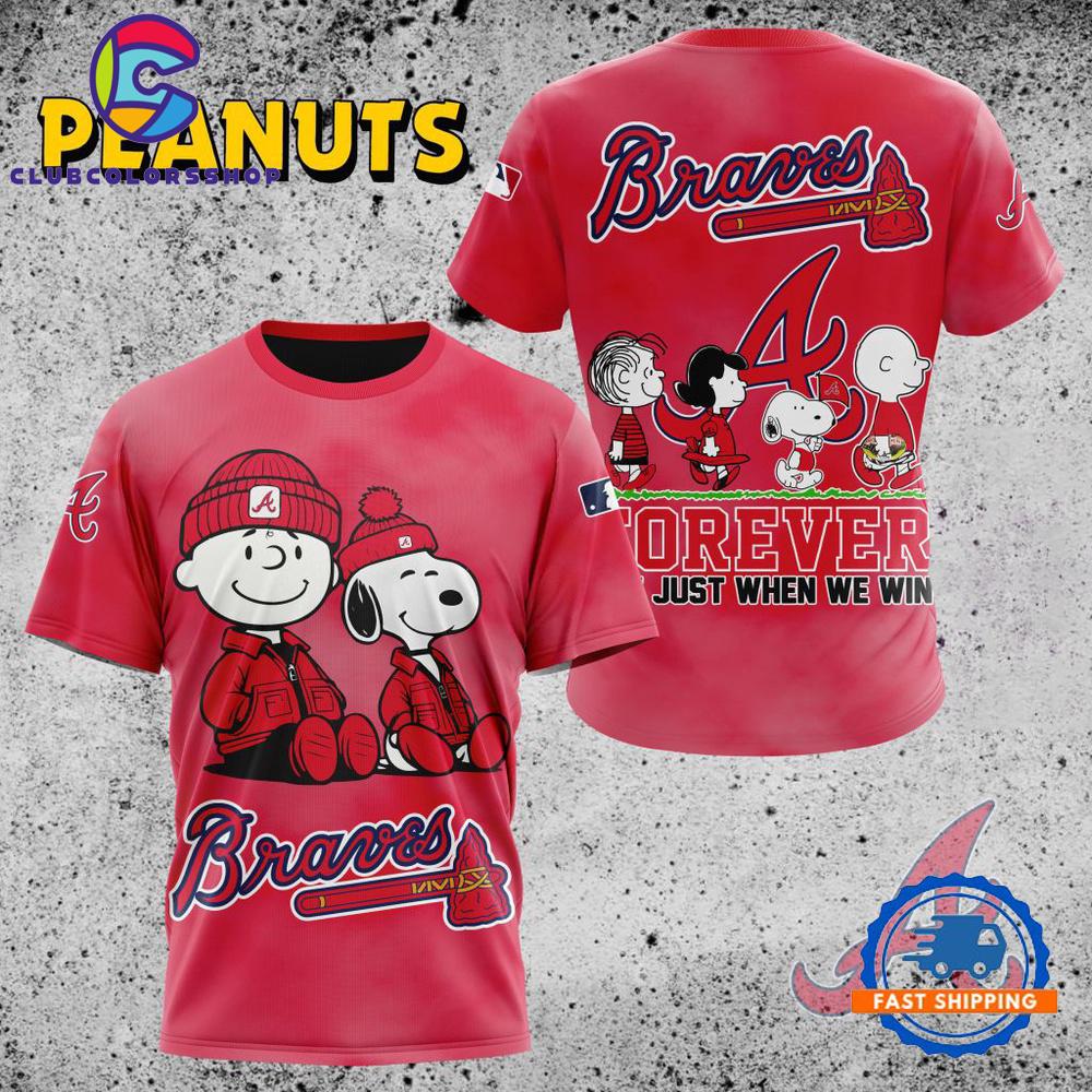 MLB Atlanta Braves Peanuts 75th Anniversary TShirt, Sweatshirt, Hoodie