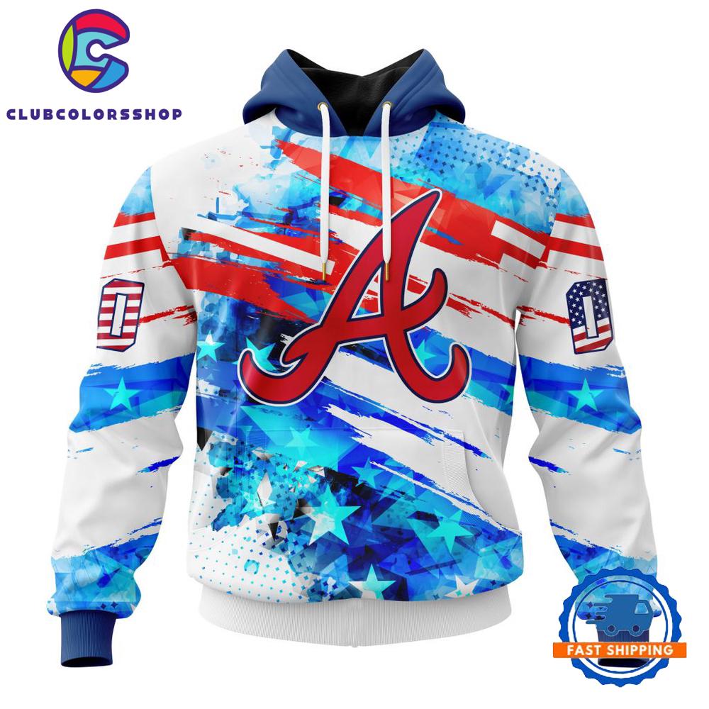 MLB Atlanta Braves Special Independence Day 4th Of July Design Hoodie, T Shirt, Long Sleeve Shirt