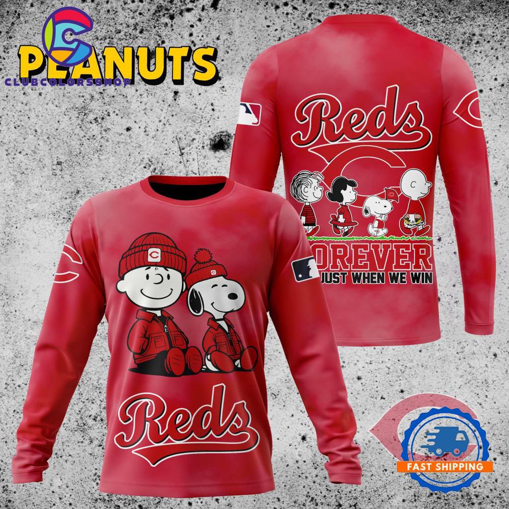 MLB Cincinnati Reds Peanuts 75th Anniversary TShirt, Sweatshirt, Hoodie MLB Cincinnati Reds Peanuts 75th Anniversary TShirt, Sweatshirt, Hoodie