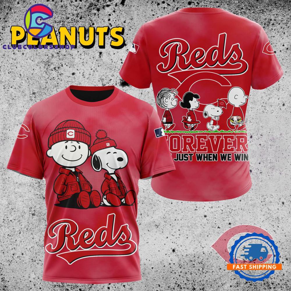 MLB Cincinnati Reds Peanuts 75th Anniversary TShirt, Sweatshirt, Hoodie