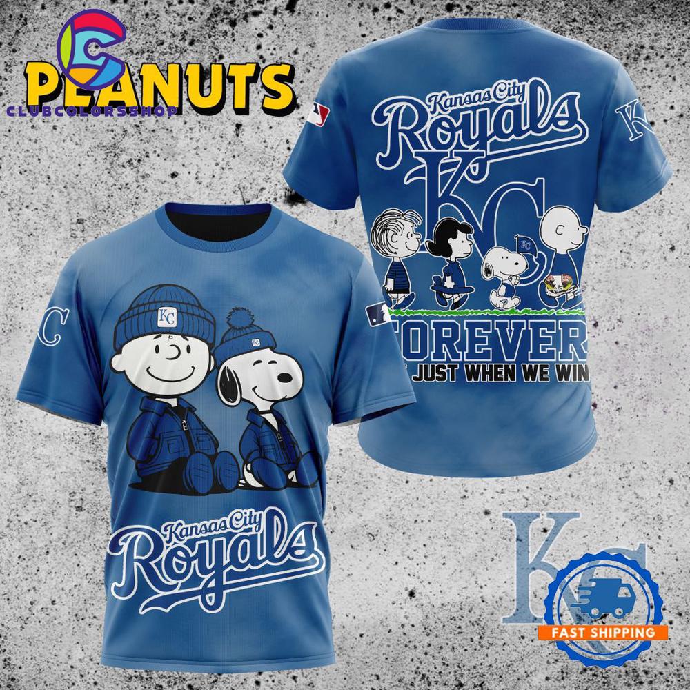 MLB Kansas City Royals Peanuts 75th Anniversary TShirt, Sweatshirt, Hoodie