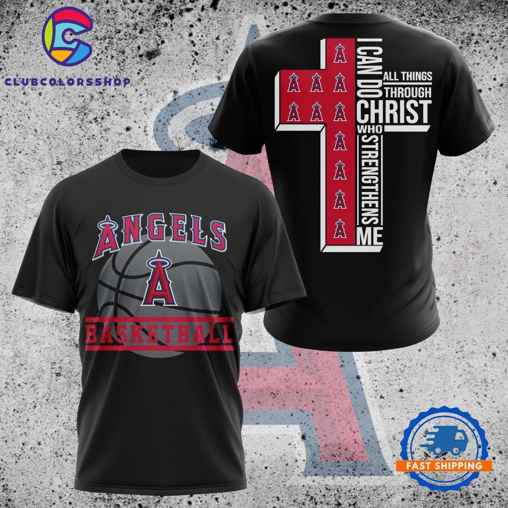 MLB Los Angeles Angels I Can Do Christ All Things Through Who Strengthens Me TShirt, Hoodie, Sweatshirt