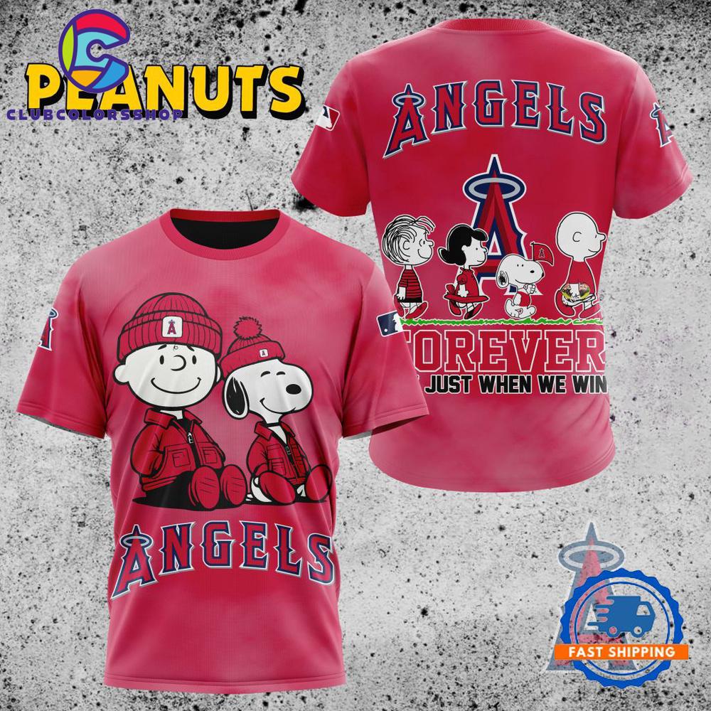 MLB Los Angeles Angels Peanuts 75th Anniversary TShirt, Sweatshirt, Hoodie