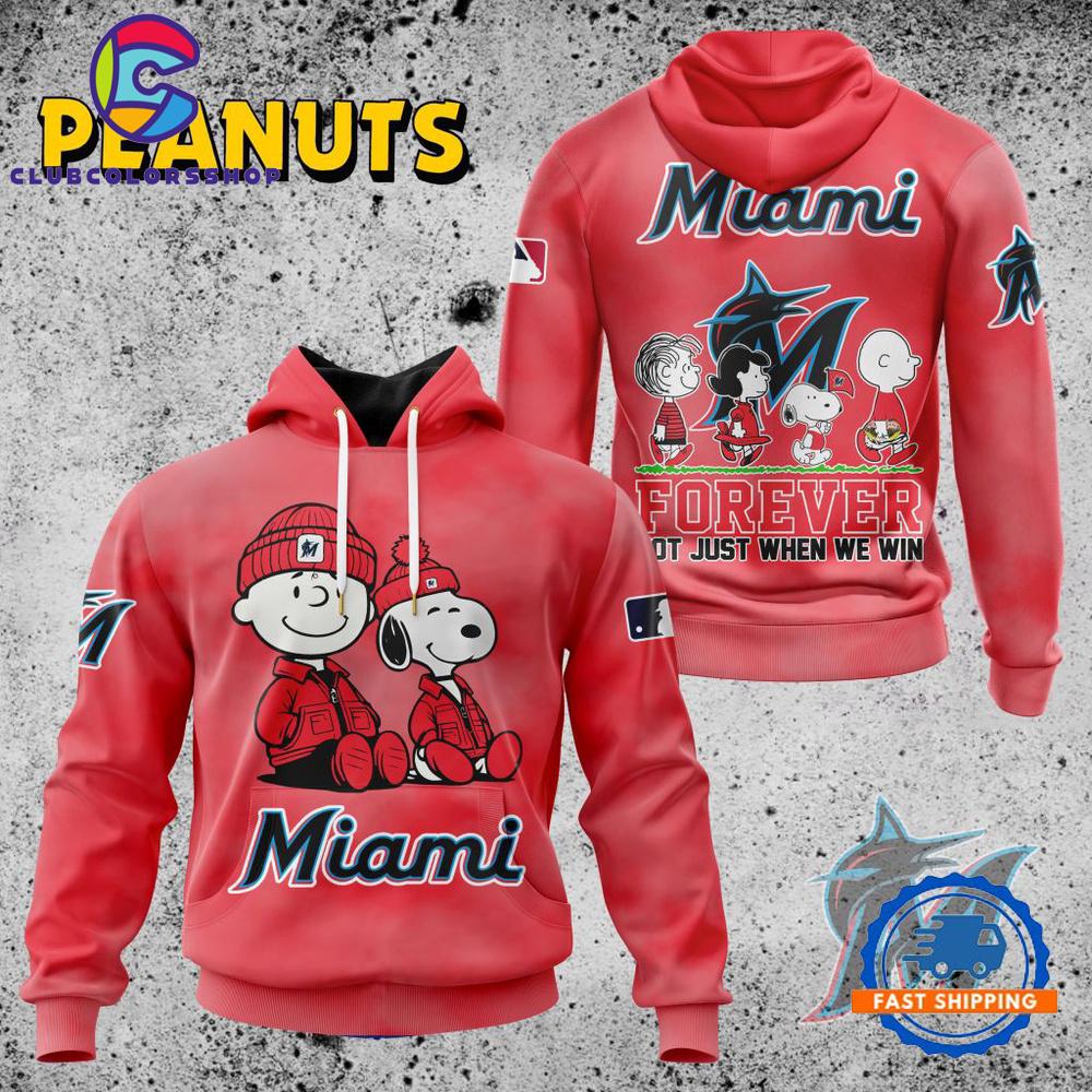 MLB Miami Marlins Peanuts 75th Anniversary TShirt, Sweatshirt, Hoodie MLB Miami Marlins Peanuts 75th Anniversary TShirt, Sweatshirt, Hoodie
