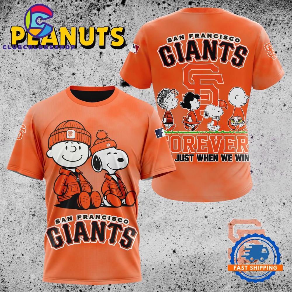MLB San Francisco Giants Peanuts 75th Anniversary TShirt, Sweatshirt, Hoodie