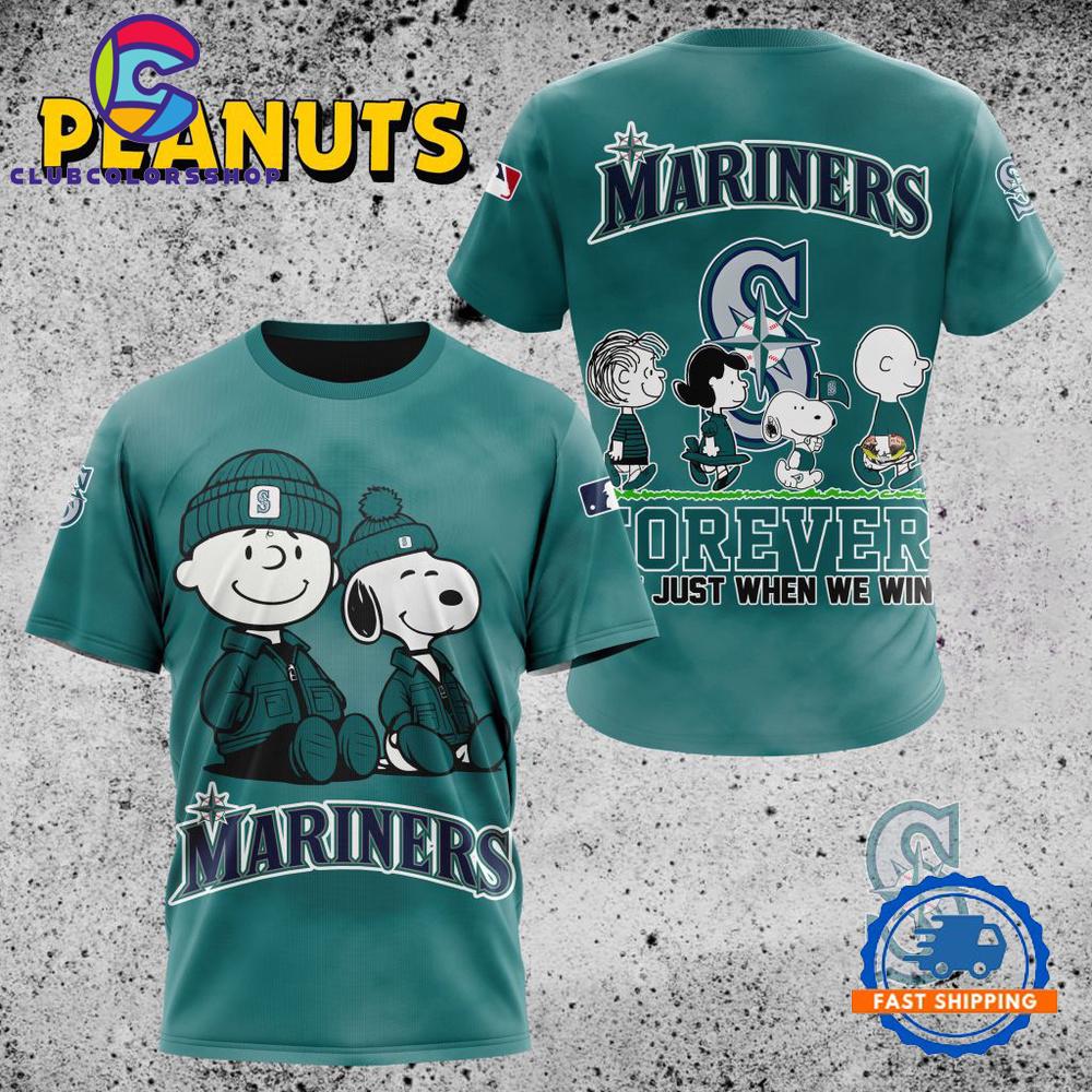 MLB Seattle Mariners Peanuts 75th Anniversary TShirt, Sweatshirt, Hoodie
