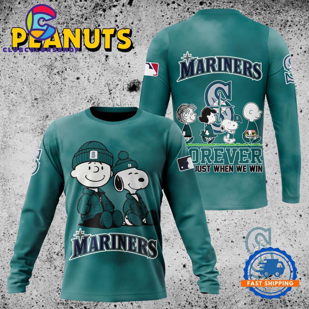 MLB Seattle Mariners Peanuts 75th Anniversary TShirt, Sweatshirt, Hoodie MLB Seattle Mariners Peanuts 75th Anniversary TShirt, Sweatshirt, Hoodie