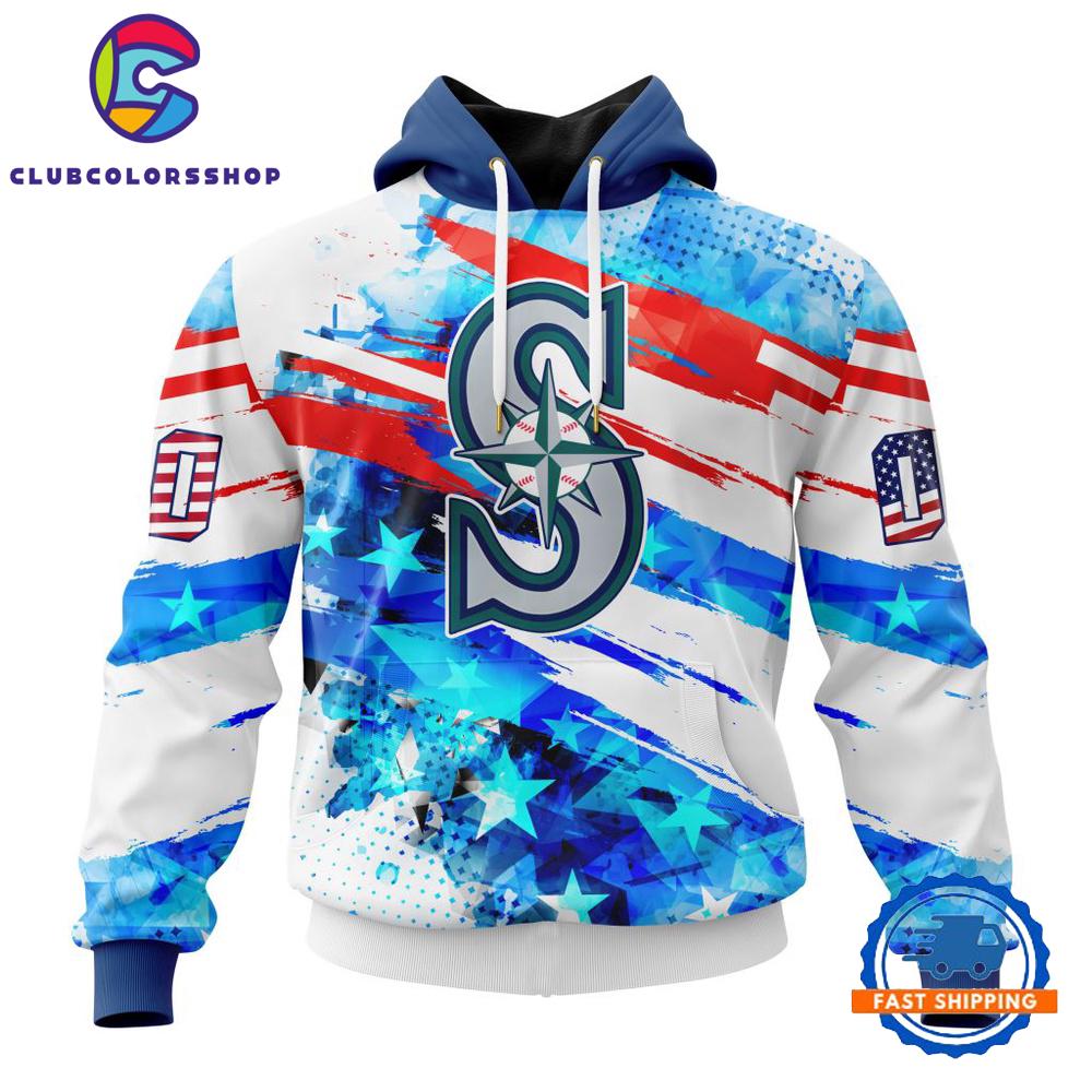 MLB Seattle Mariners Special Independence Day 4th Of July Design Hoodie, T Shirt, Long Sleeve Shirt