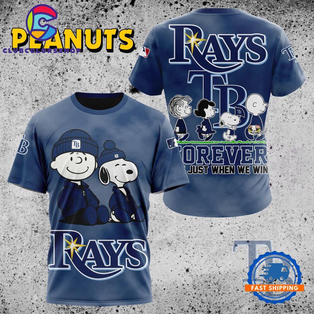 MLB Tampa Bay Rays Peanuts 75th Anniversary TShirt, Sweatshirt, Hoodie