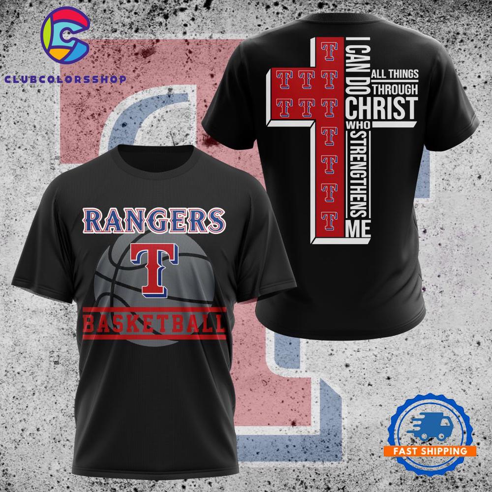 MLB Texas Rangers I Can Do Christ All Things Through Who Strengthens Me TShirt, Hoodie, Sweatshirt