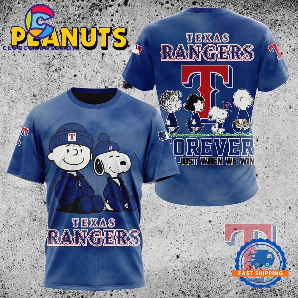 MLB Texas Rangers Peanuts 75th Anniversary TShirt, Sweatshirt, Hoodie