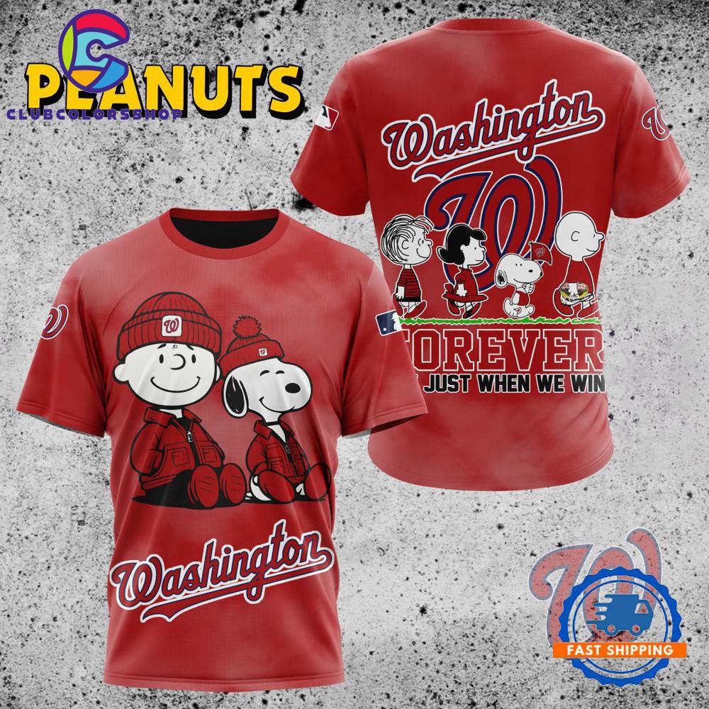 MLB Washington Nationals Peanuts 75th Anniversary TShirt, Sweatshirt, Hoodie