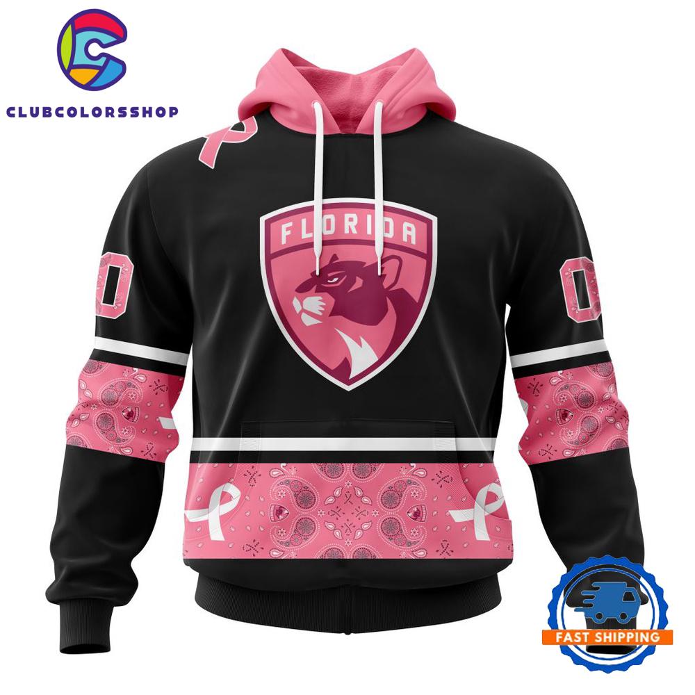 NHL Florida Panthers In Classic Style With Paisley WE WEAR PINK BREAST CANCER Hoodie, T Shirt, Sweatshirt