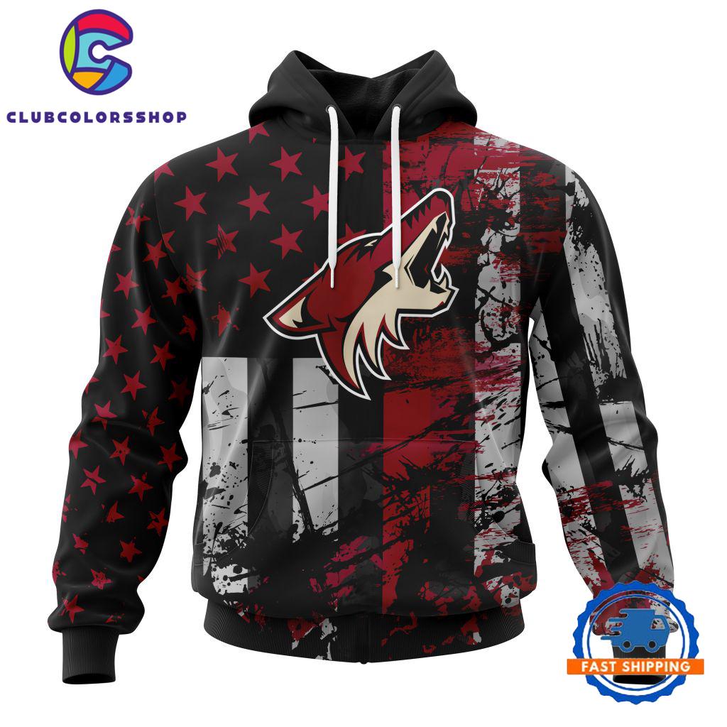 Arizona Coyotes Specialized Jersey For America Hoodie, T Shirt, Long Sleeve Shirt