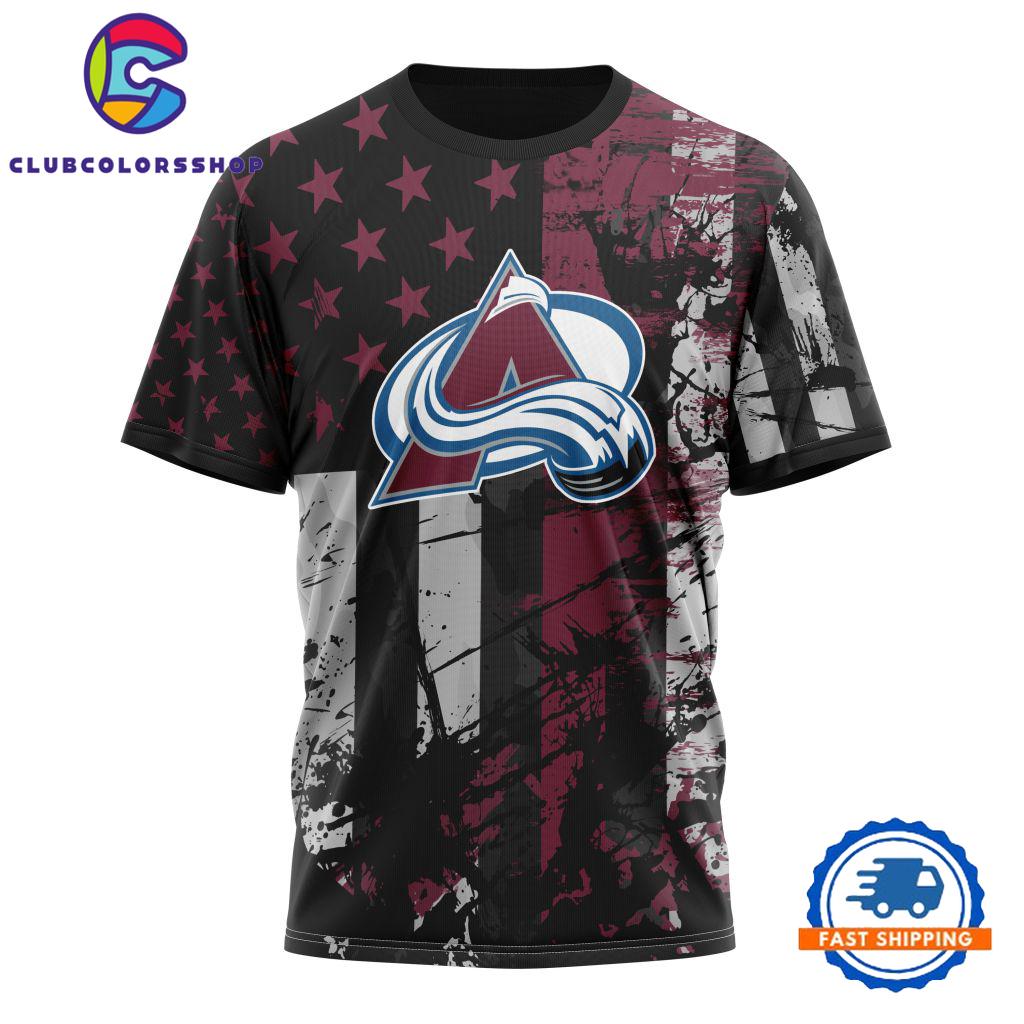 Colorado Avalanche Specialized Jersey For America Hoodie, T Shirt, Long Sleeve Shirt