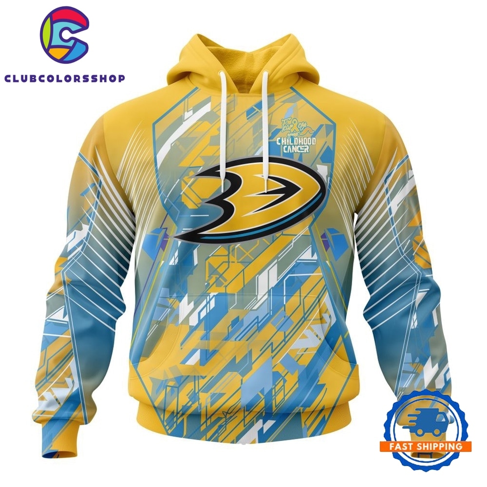 NHL Anaheim Ducks Specialized Design Fearless Against Childhood Cancers Hoodie, T Shirt