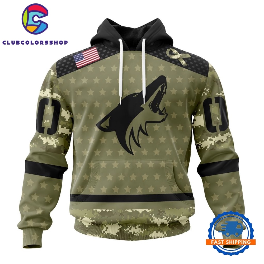NHL Arizona Coyotes Special Camo Military Appreciation Hoodie, T Shirt