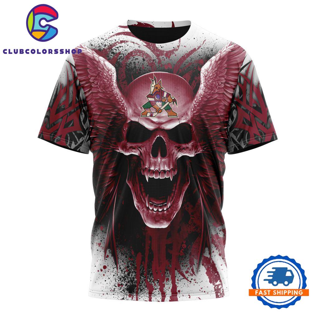 NHL Arizona Coyotes Special Kits With Skull Art Hoodie, T Shirt NHL Arizona Coyotes Special Kits With Skull Art Hoodie, T Shirt