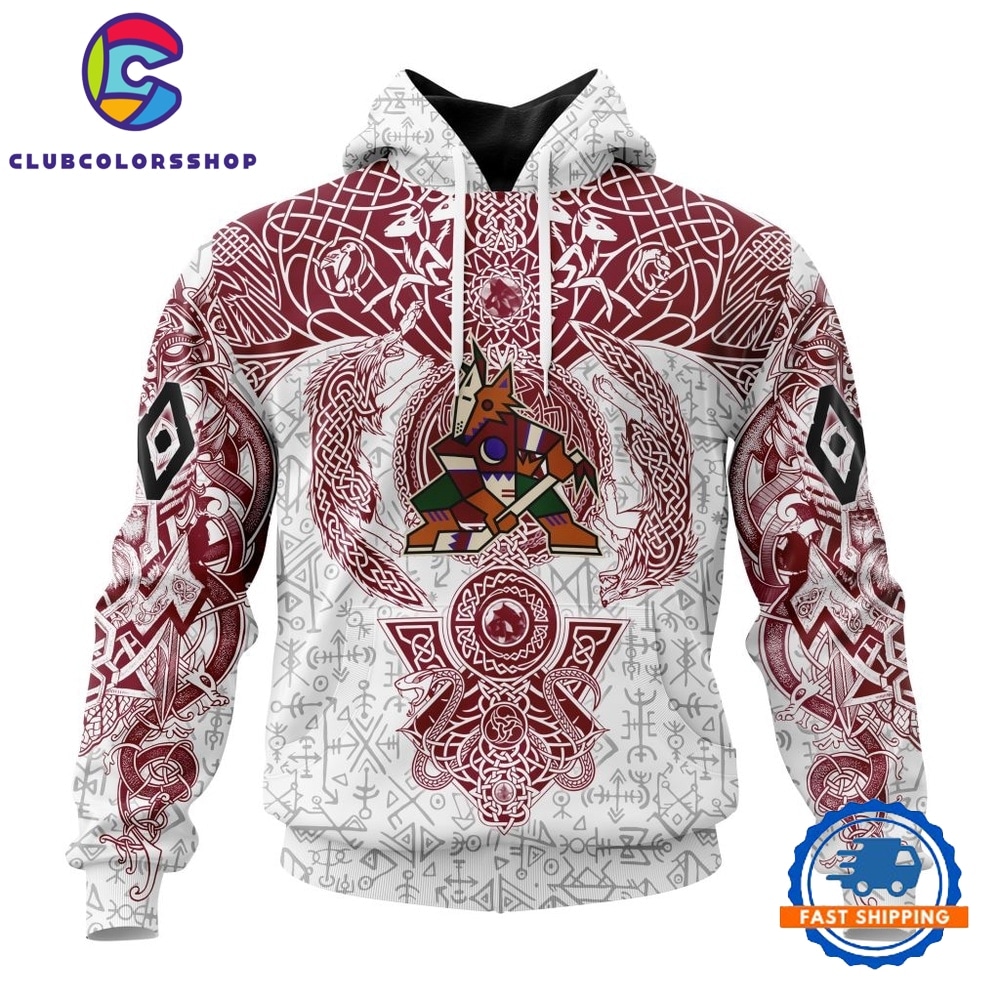 NHL Arizona Coyotes Special Norse Viking Symbols Hoodie, T Shirt