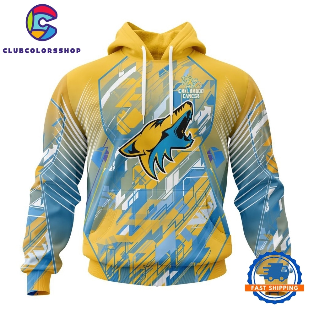 NHL Arizona Coyotes Specialized Design Fearless Against Childhood Cancers Hoodie, T Shirt