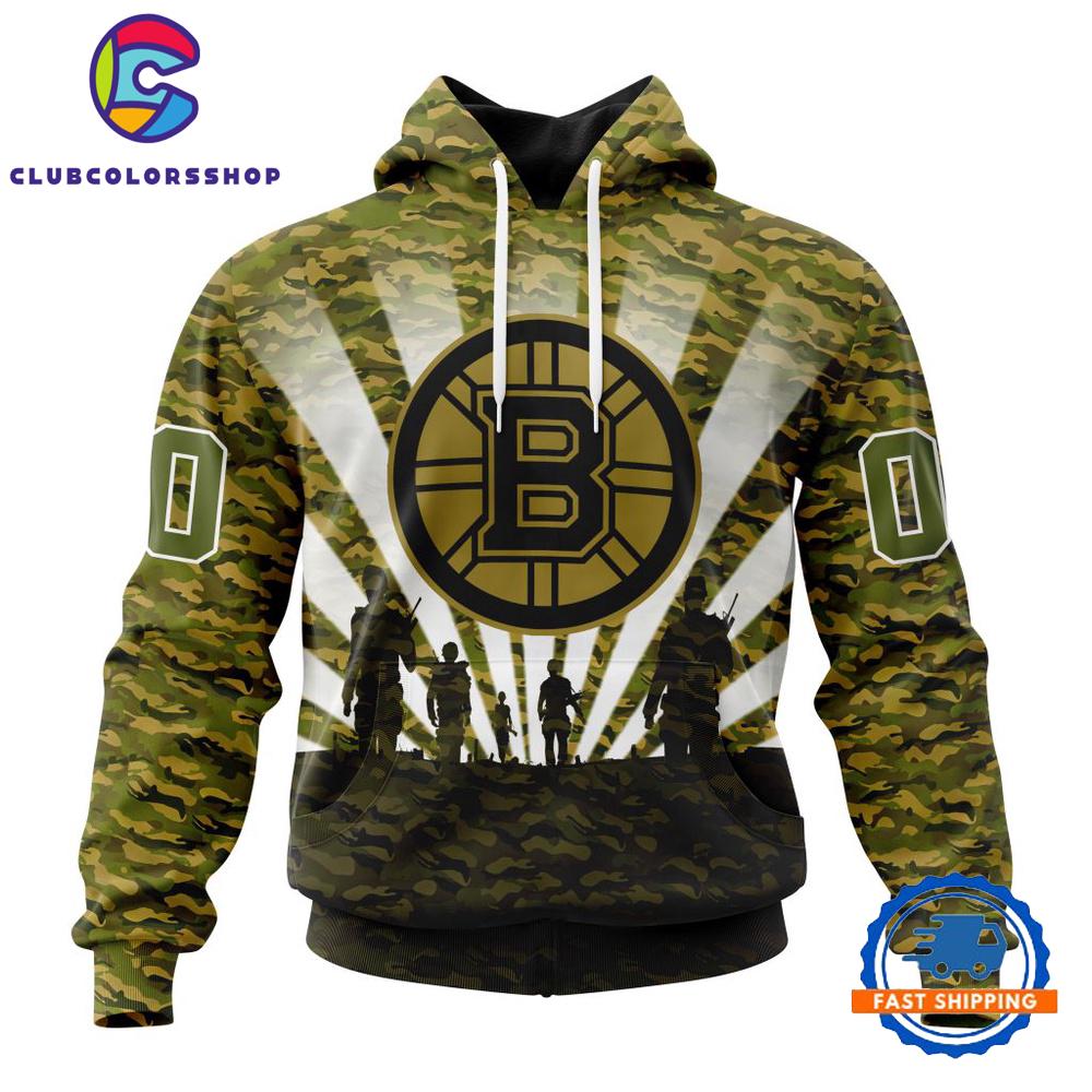 NHL Boston Bruins Military Camo Kits For Veterans Day And Rememberance Day Hoodie, T Shirt