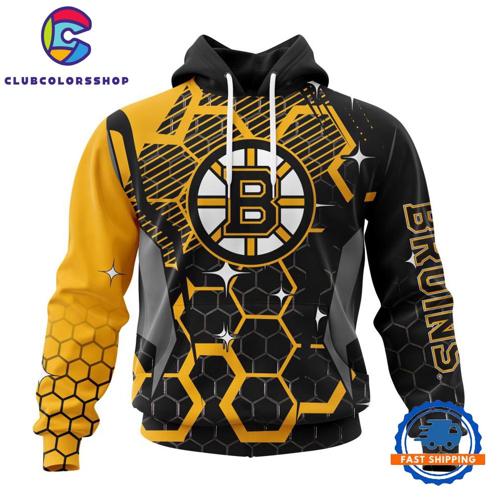 NHL Boston Bruins Specialized Design With MotoCross Syle Hoodie, T Shirt