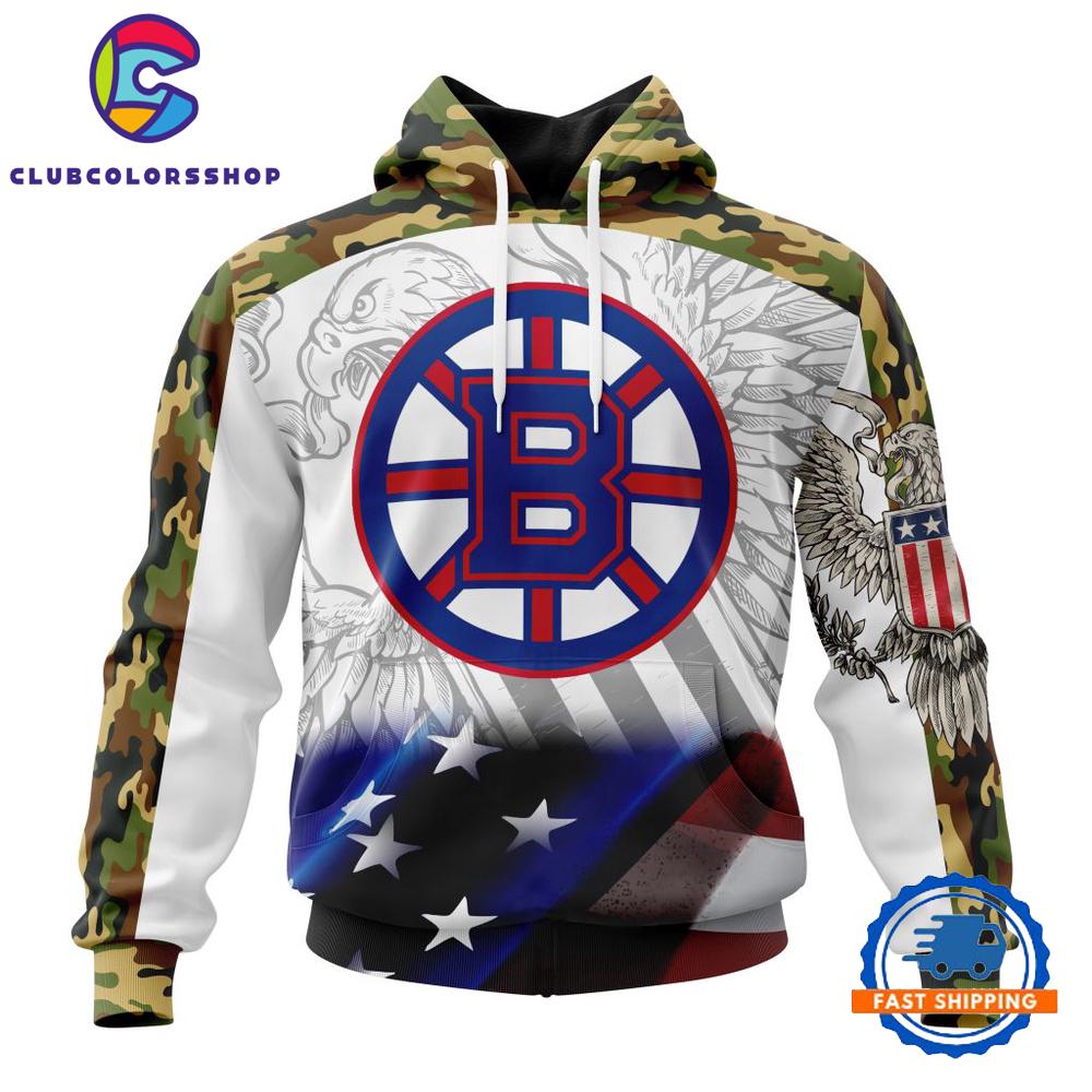 NHL Boston Bruins Specialized Design With Our America Flag And Our America Eagle Hoodie, T Shirt