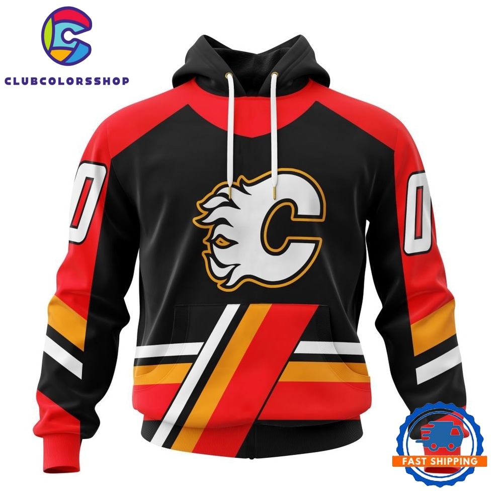 NHL Calgary Flames Reverse Retro Kits Hoodie, T Shirt