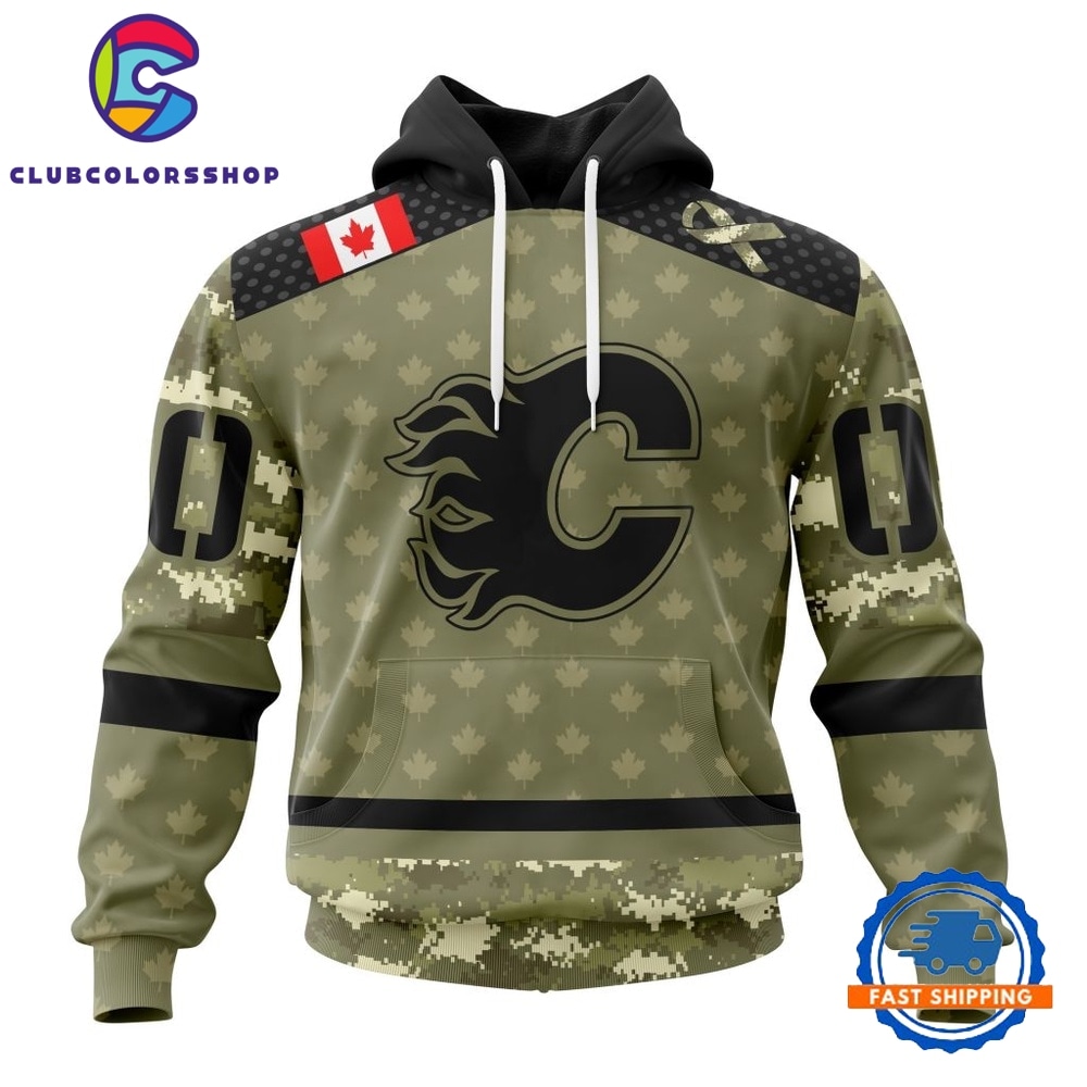 NHL Calgary Flames Special Camo Military Appreciation Hoodie, T Shirt