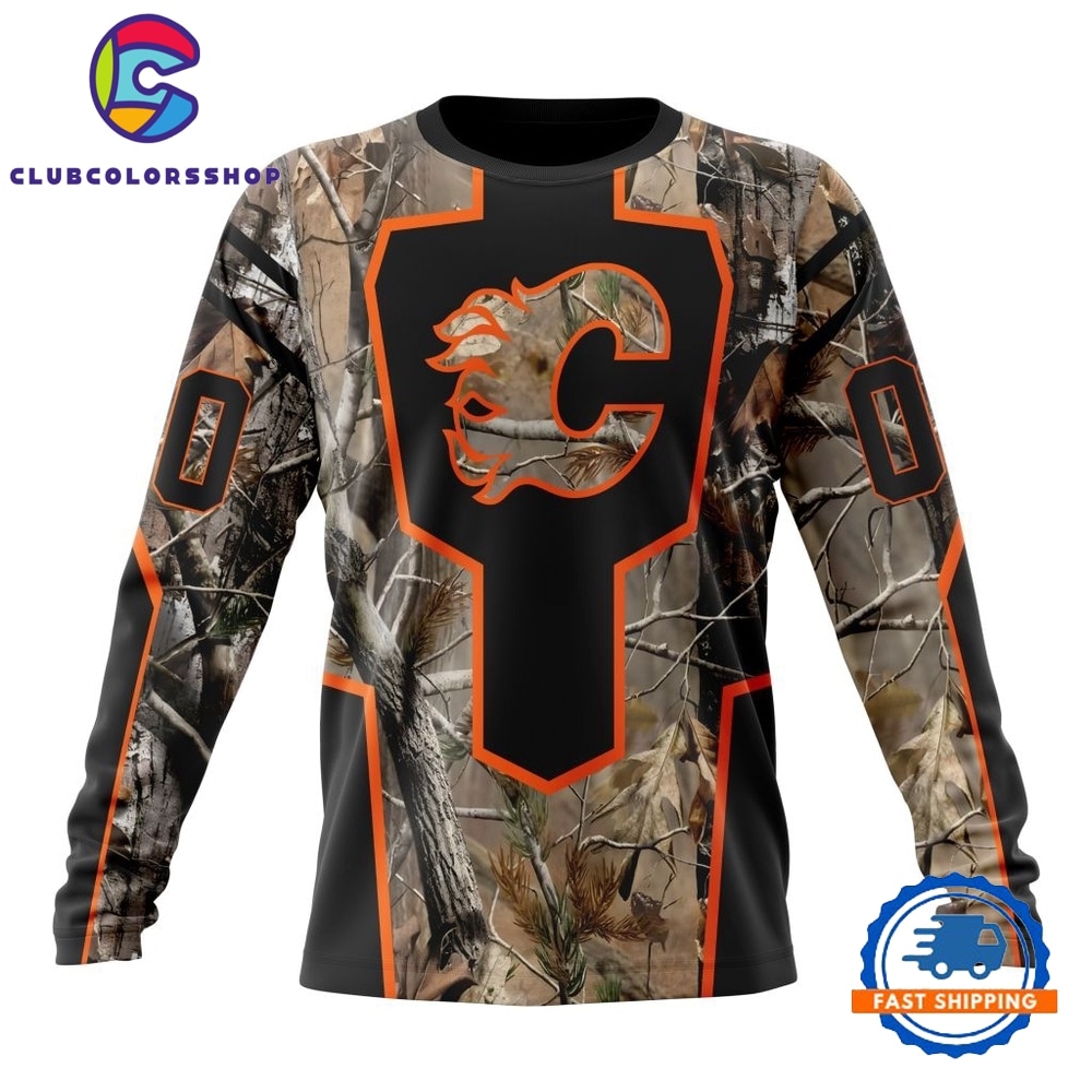 NHL Calgary Flames Special Camo Realtree Hunting Hoodie, T Shirt NHL Calgary Flames Special Camo Realtree Hunting Hoodie, T Shirt