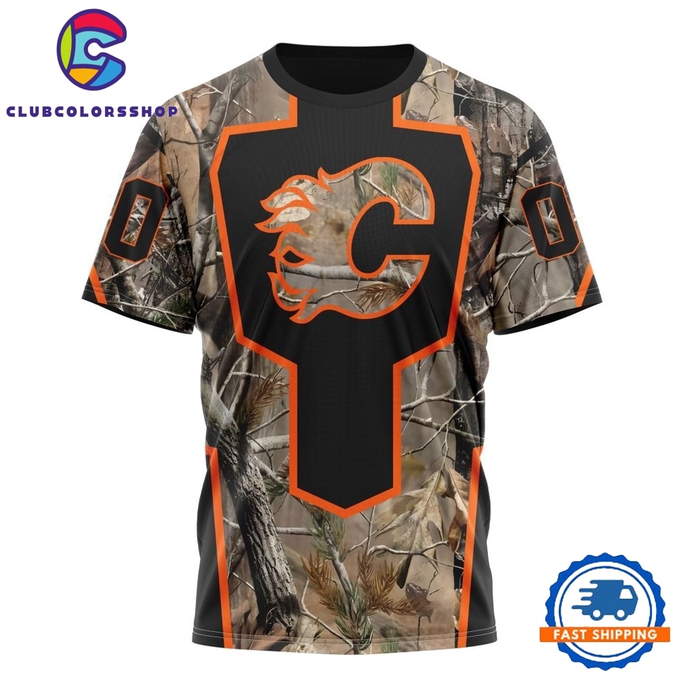 NHL Calgary Flames Special Camo Realtree Hunting Hoodie, T Shirt NHL Calgary Flames Special Camo Realtree Hunting Hoodie, T Shirt