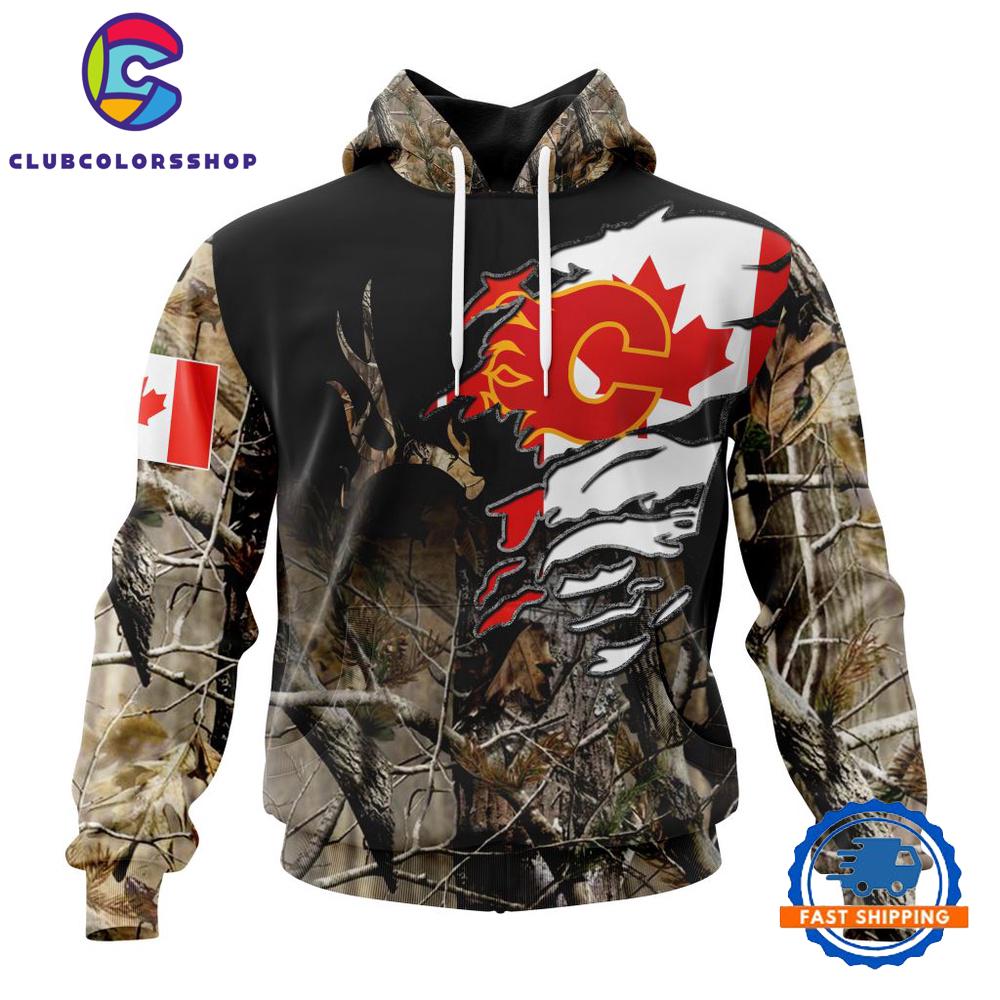 NHL Calgary Flames Special Camo Realtree Hunting Hoodie, TShirt, Long Sleeve Shirt