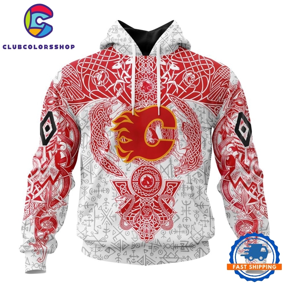 NHL Calgary Flames Special Norse Viking Symbols Hoodie, T Shirt