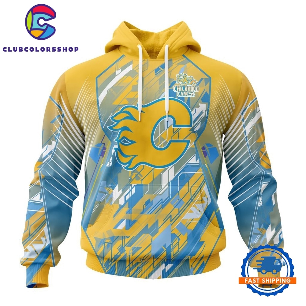NHL Calgary Flames Specialized Design Fearless Against Childhood Cancers Hoodie, T Shirt