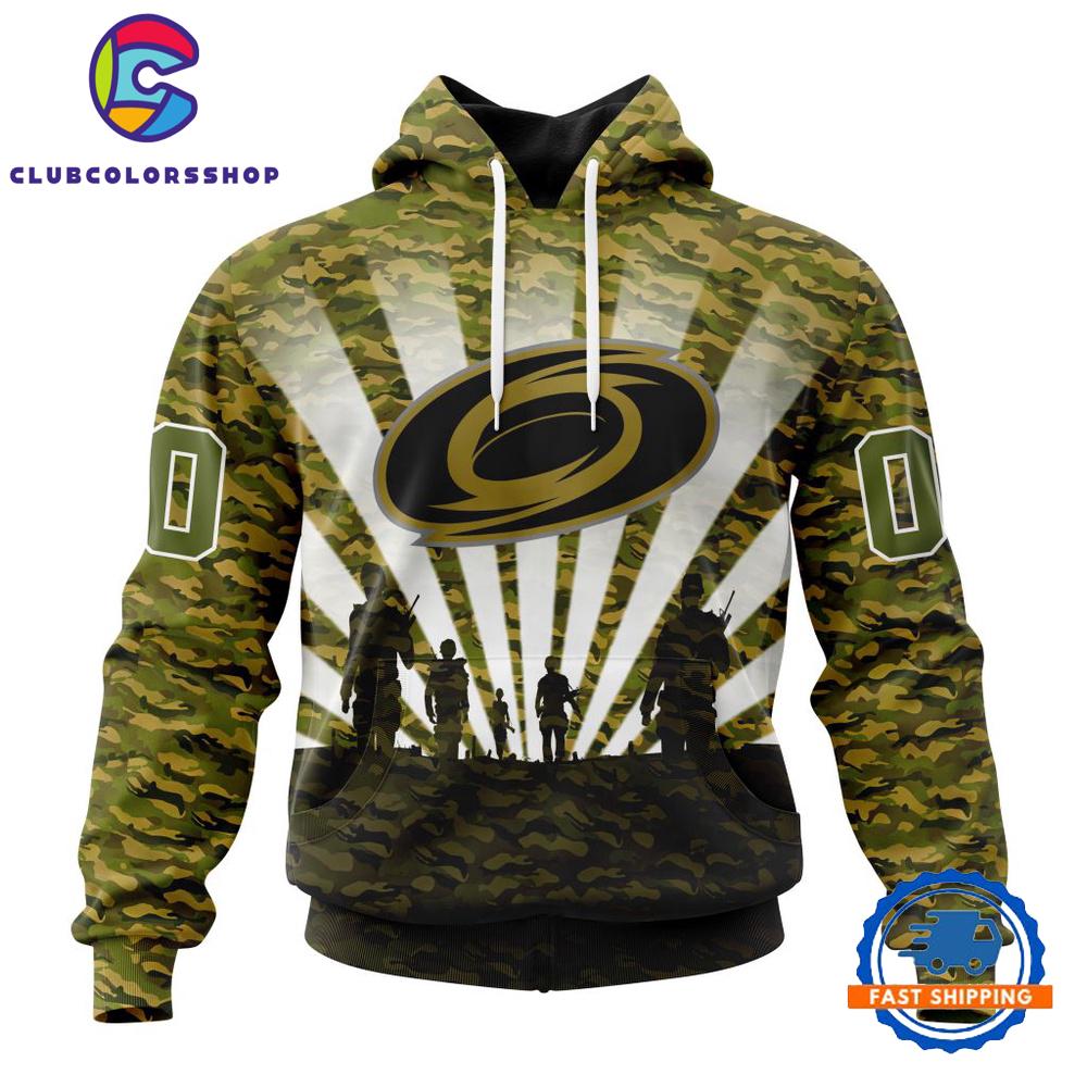 NHL Carolina Hurricanes Military Camo Kits For Veterans Day And Rememberance Day Hoodie, T Shirt