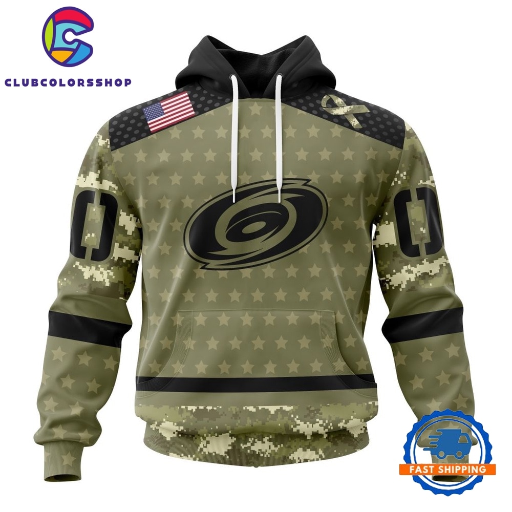 NHL Carolina Hurricanes Special Camo Military Appreciation Hoodie, T Shirt