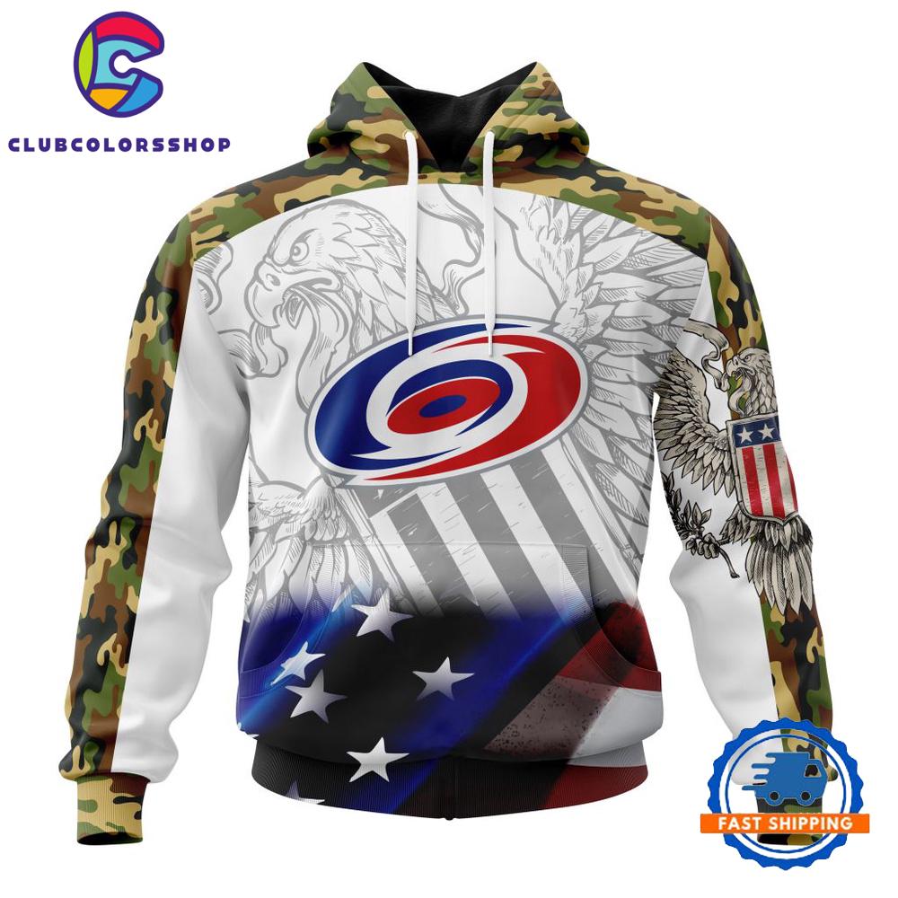NHL Carolina Hurricanes Specialized Design With Our America Flag And Our America Eagle Hoodie, T Shirt