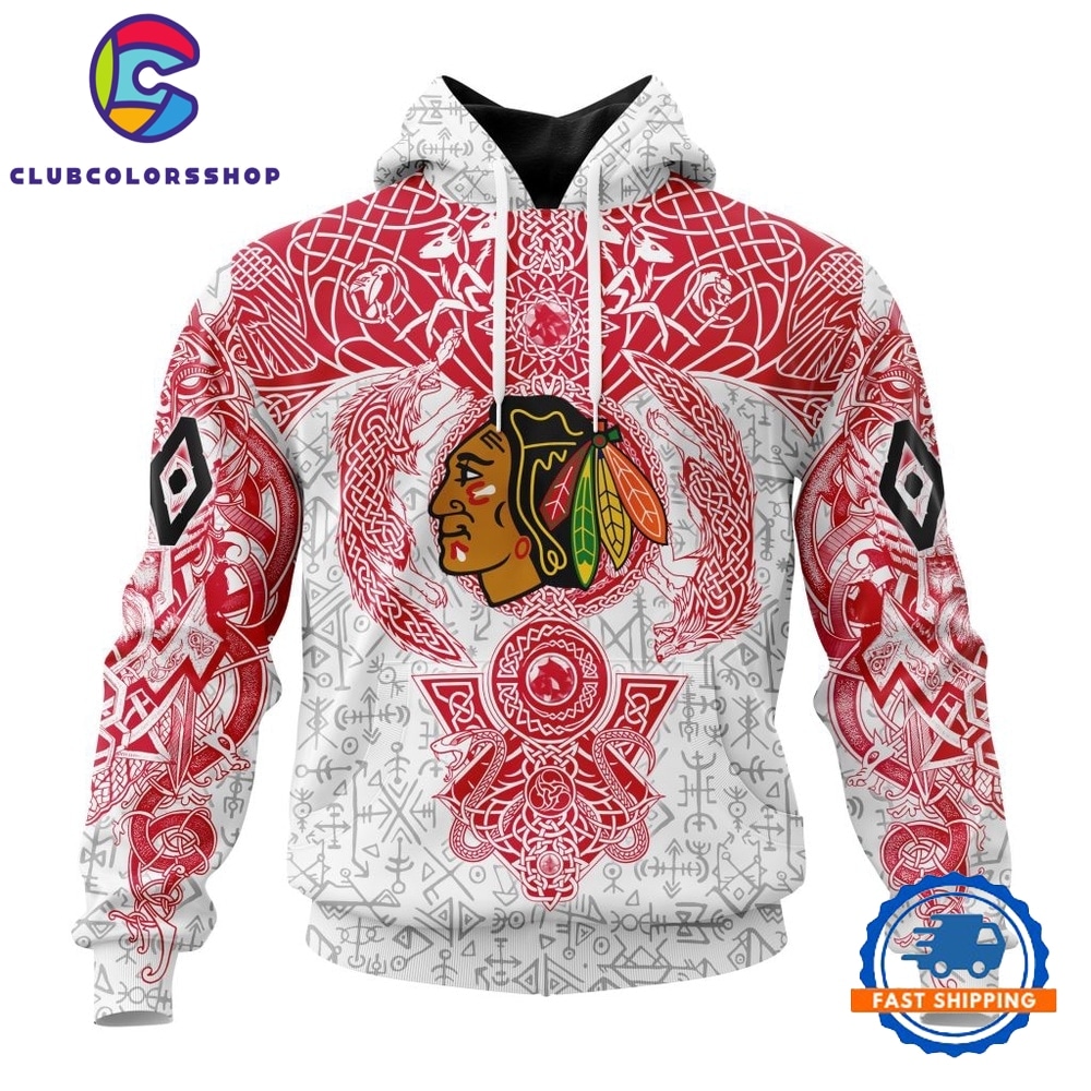 NHL Chicago Blackhawks Special Norse Viking Symbols Hoodie, T Shirt