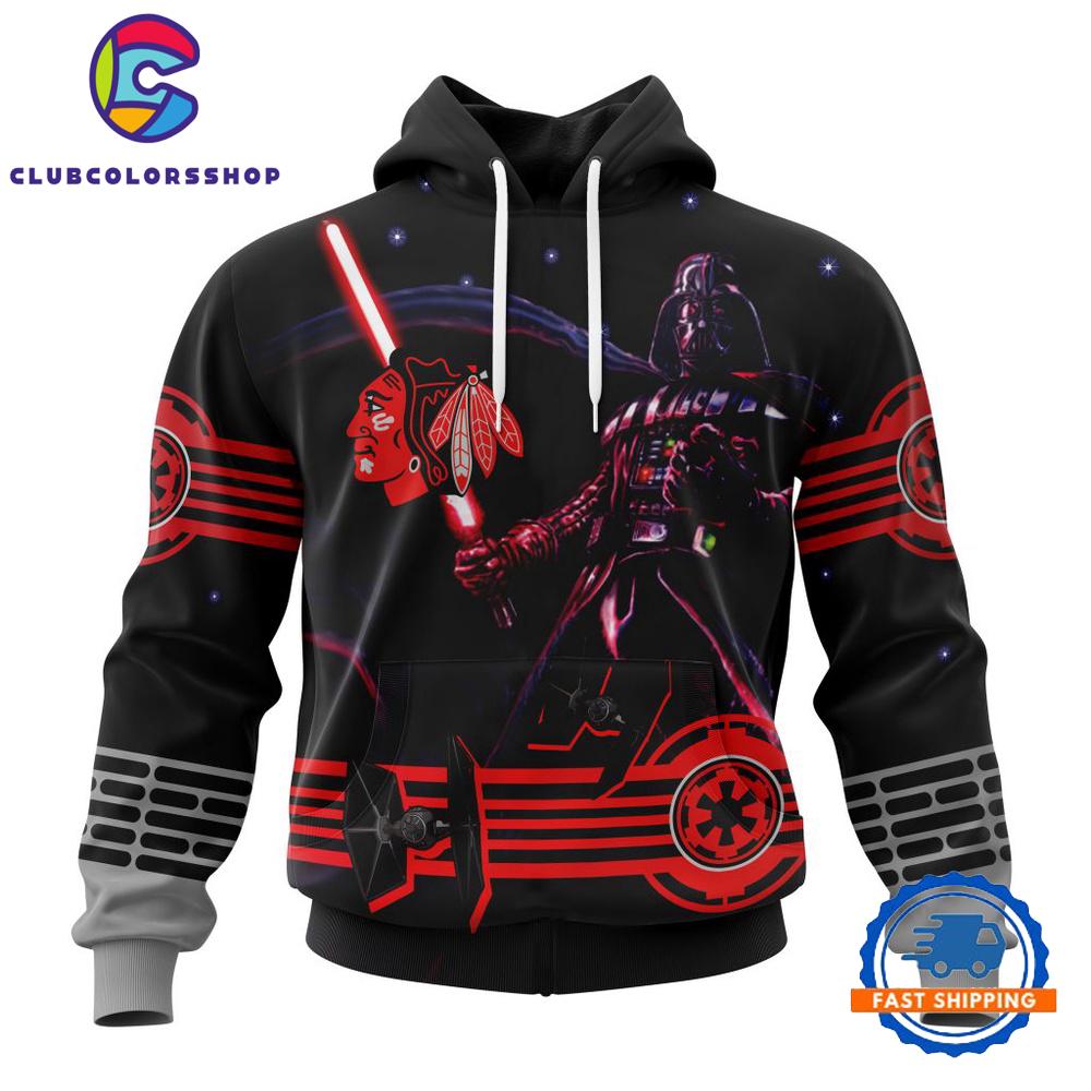 NHL Chicago BlackHawks Specialized Starwar Darth Vader Version Hoodie, T Shirt