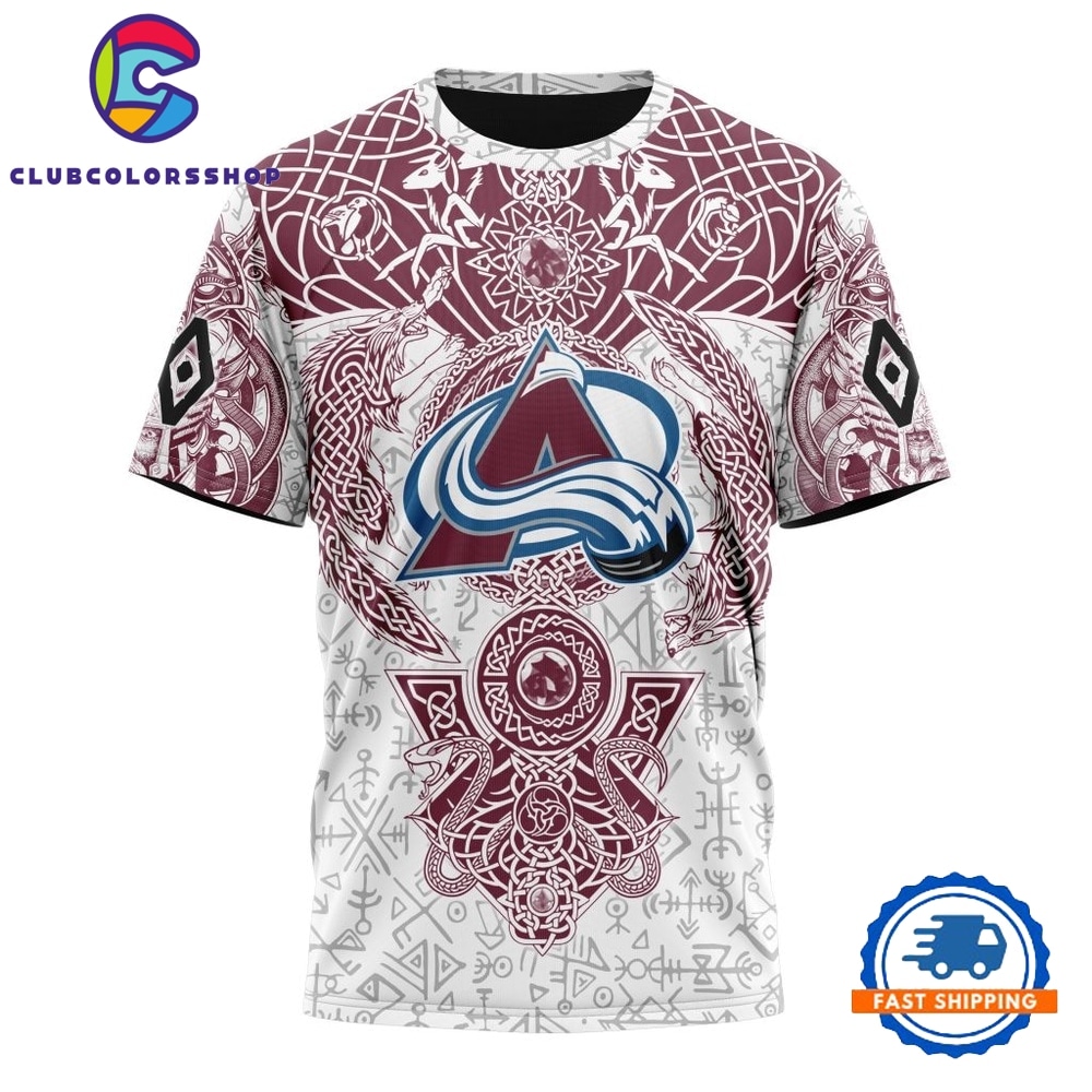 NHL Colorado Avalanche Special Norse Viking Symbols Hoodie, T Shirt 4