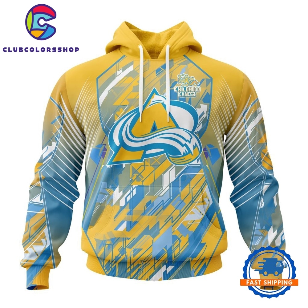 NHL Colorado Avalanche Specialized Design Fearless Against Childhood Cancers Hoodie, T Shirt