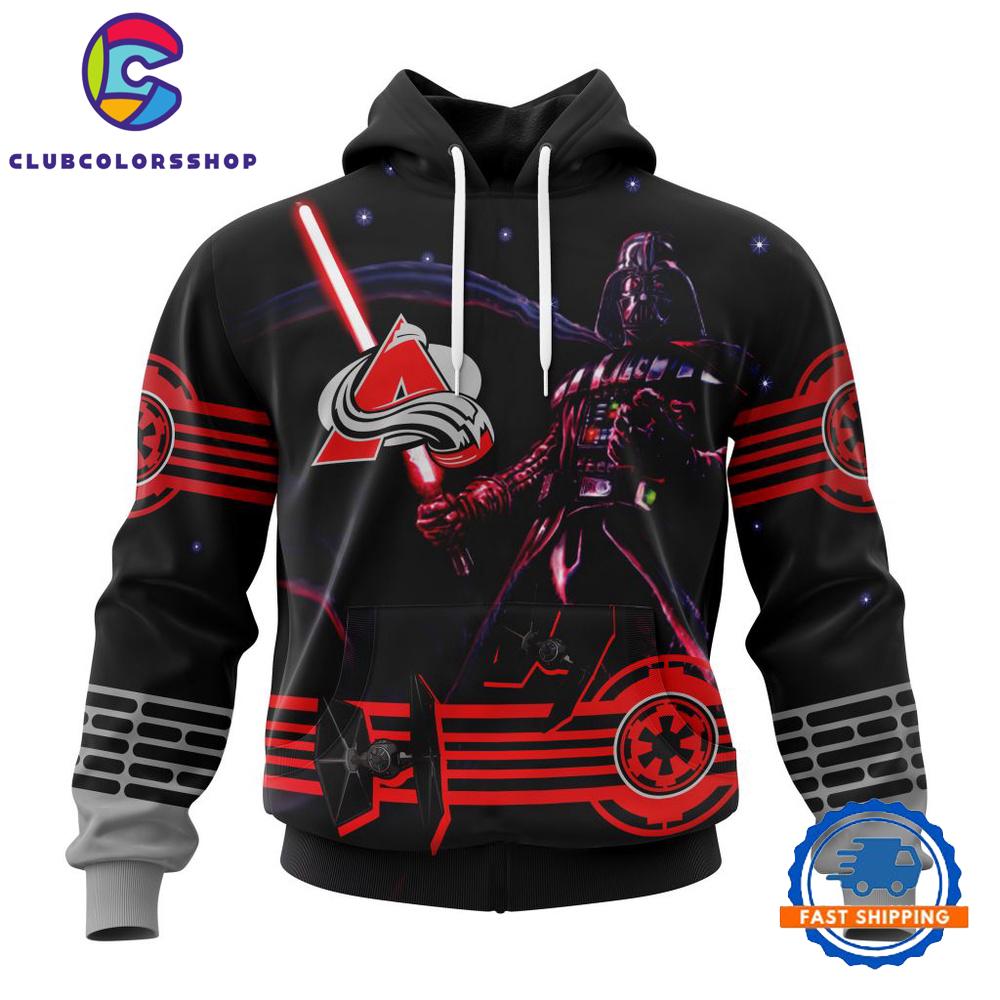 NHL Colorado Avalanche Specialized Starwar Darth Vader Version Hoodie, T Shirt