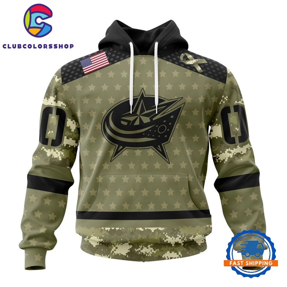 NHL Columbus Blue Jackets Special Camo Military Appreciation Hoodie, T Shirt